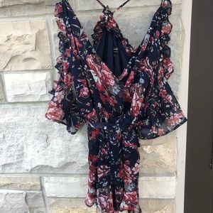 Bardot Floral Romper